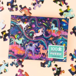 Crocodile Creek - Holographic Unicorn Galaxy Puzzle 100pc