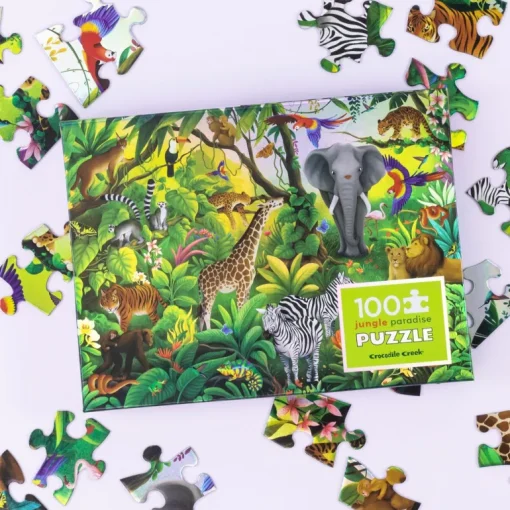 Crocodile Creek - Holographic Puzzle 100pc Jungle Paradise