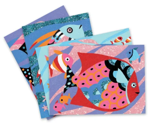 Djeco - Coloured Sand Art Fish Rainbow