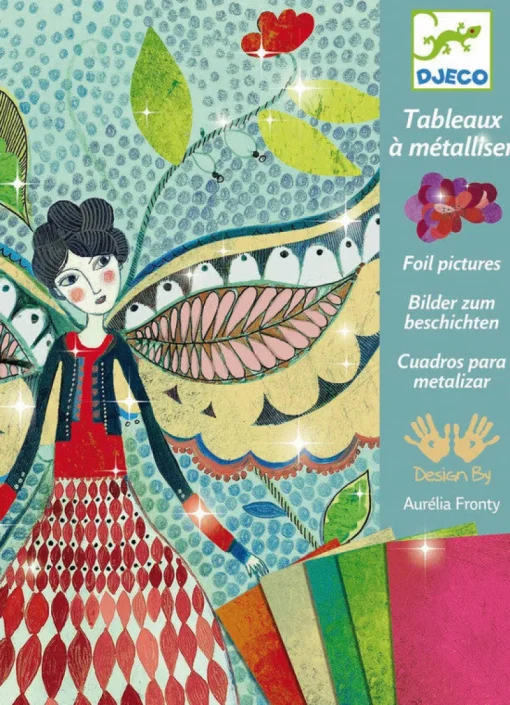 Djeco - Glitter Boards Fireflies Foil Pictures
