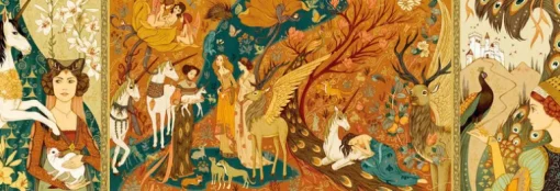 Djeco - Puzzle Gallery 500pcs - Unicorn Lady,