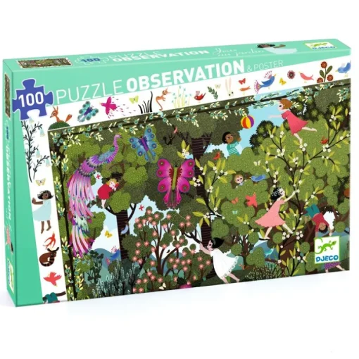 Djeco - Puzzle Observation 100pcs - Garden Play Time