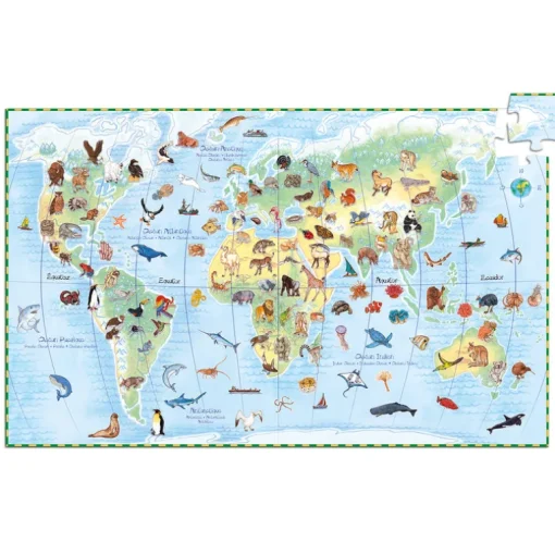 Djeco - Puzzle Observation 100pcs - World Animals