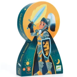 Djeco - Puzzle Silhouette 36pcs - Full Moon Knight