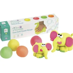 Edvantage - Dough Easi-Soft Fluoro Dough Set of 4