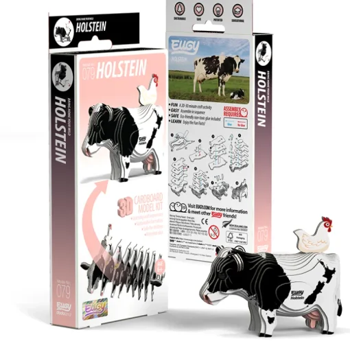 EUGY - Holstein Friesian Cow 3D Puzzle