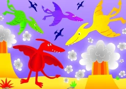 Galt - 4 Puzzles In a Box - Dinosaurs