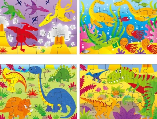 Galt - 4 Puzzles In a Box - Dinosaurs