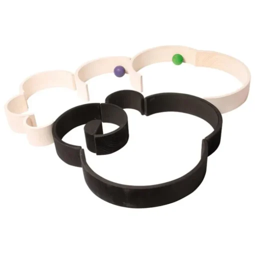 Grimms - Stacking Wooden Rainbow - Monochrome - Large
