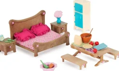 Lil Woodzeez - Playset Master Bedroom and Dining Set