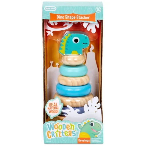 Little Tikes - Wooden Critters Shape Stacker - Dino