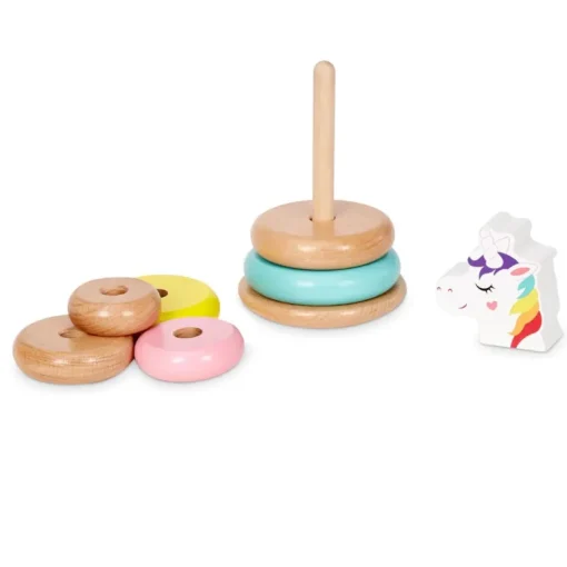Little Tikes - Wooden Critters Shape Stacker - Unicorn