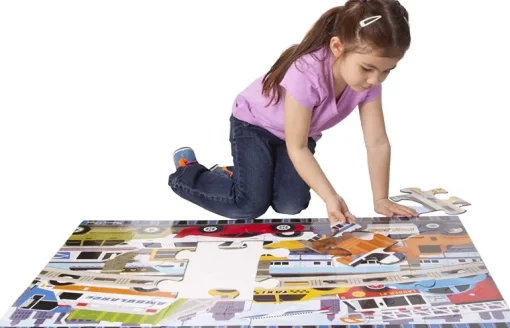 Melissa & Doug - Jumbo Floor Puzzle 24Pc - Traffic jam