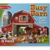Melissa & Doug - Shaped Floor Puzzle - Busy Barn