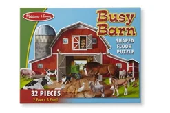 Melissa & Doug - Shaped Floor Puzzle - Busy Barn