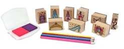 Melissa & Doug - Wooden Princesses Stamp Set