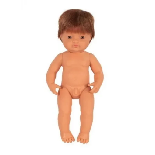 Miniland - Doll 38cm Caucasian Boy Red Hair In Bag