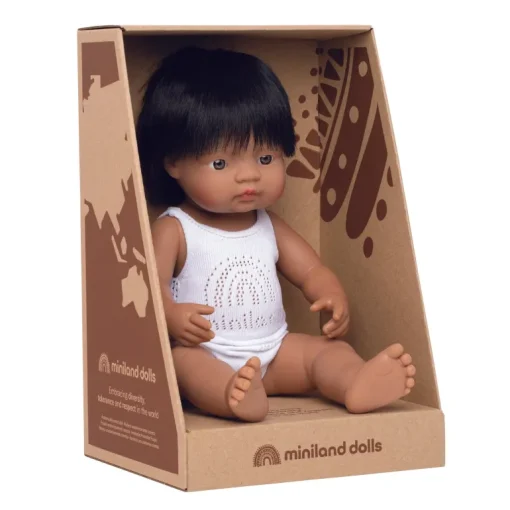 Miniland - Doll 38cm Hispanic Boy In Box