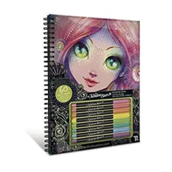 Nebulous Stars - Colouring Book - Black Pages