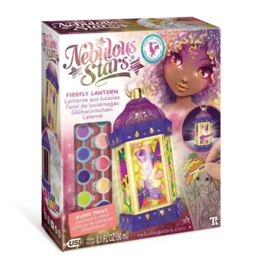 Nebulous Stars - Firefly Lantern Glass Painting