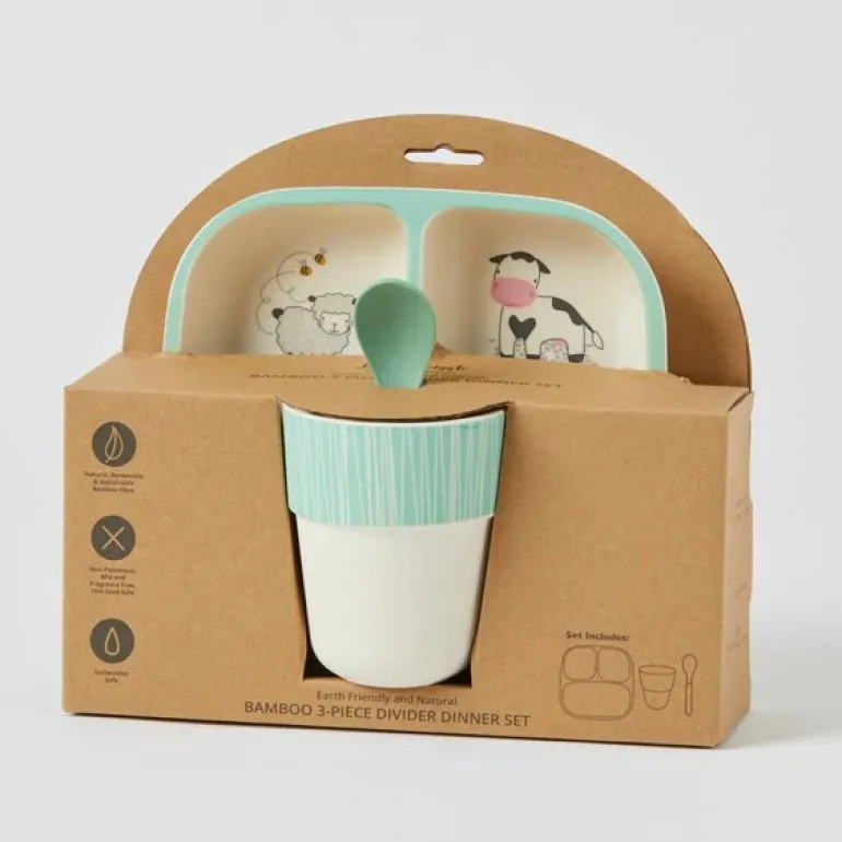 Pilbeam - Bamboo Dinner Set Fun Farm