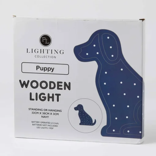 Pilbeam - Wooden Light Puppy