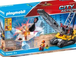 Playmobil - Construction Cable Excavator With Building Section (70442)