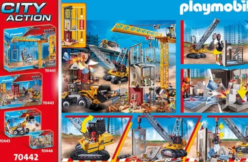 Playmobil - Construction Cable Excavator With Building Section (70442)
