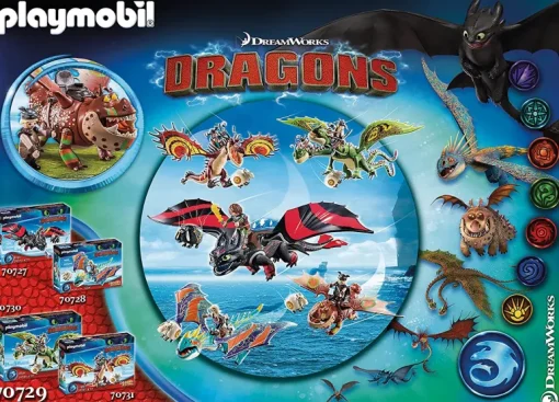 Playmobil - Dragon Racing Fishlegs And Meatlug (70729)