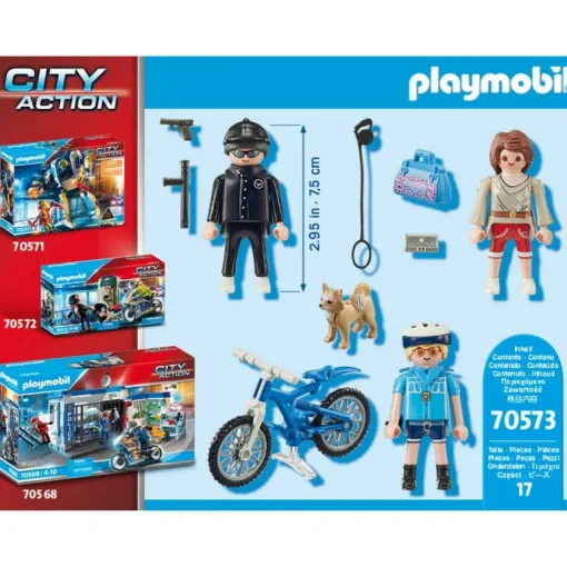 Playmobil - Police Bicycle With Thief (70573)