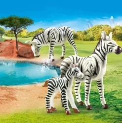Playmobil - Zebras With Foal (70356)