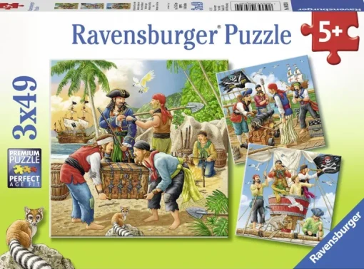 Ravensburger - 3 x 49Pc Adventure On The High Seas Puzzle