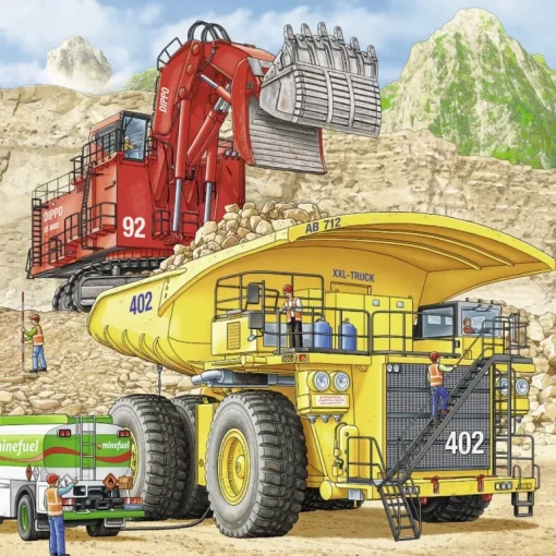 Ravensburger - 3 x 49Pc Giant Vehicles Puzzle