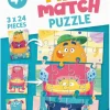Ravensburger - 3 x 24Pc Mix-Up Monsters Puzzle