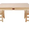 Tikk Tokk - Little BOSS Rectangle Table & Chair Set - Natural