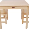 Tikk Tokk - Little BOSS Square Table & Chair Set - Natural