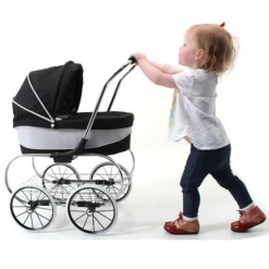 Valco - Mini Princess Dolls Pram - Raven Black