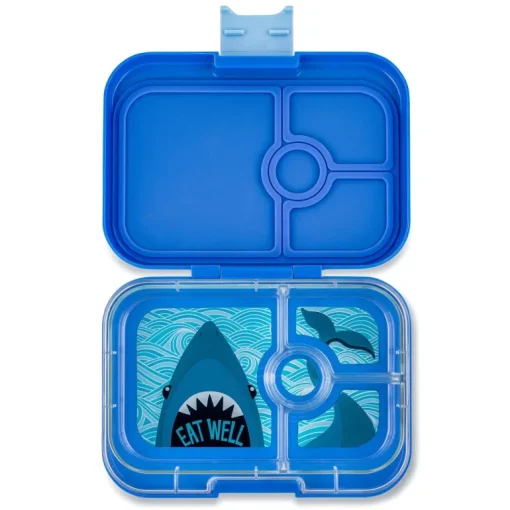 Yumbox - Bento Panino 4 Compartment True Blue Shark