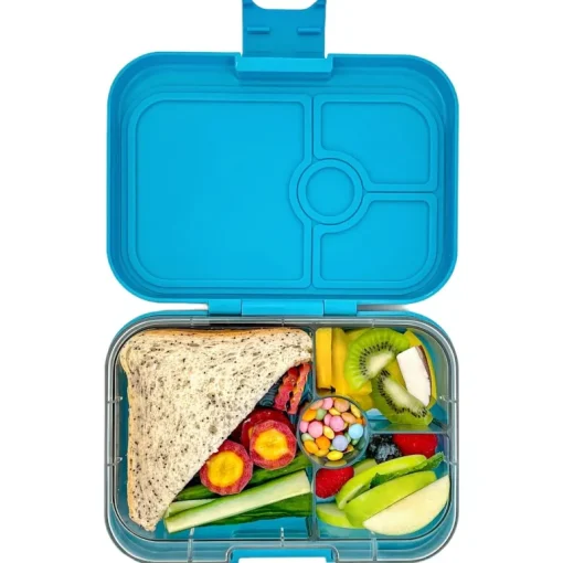 Yumbox - Bento Panino 4 Compartment Aqua Rainbow