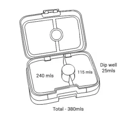 Yumbox - Bento Snack Box 3 Compartment Jodhpur Blue