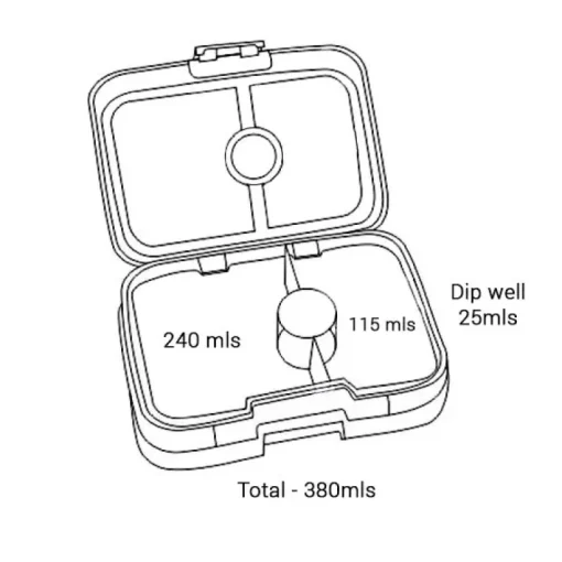 Yumbox - Bento Snack Box 3 Compartment Jodhpur Blue